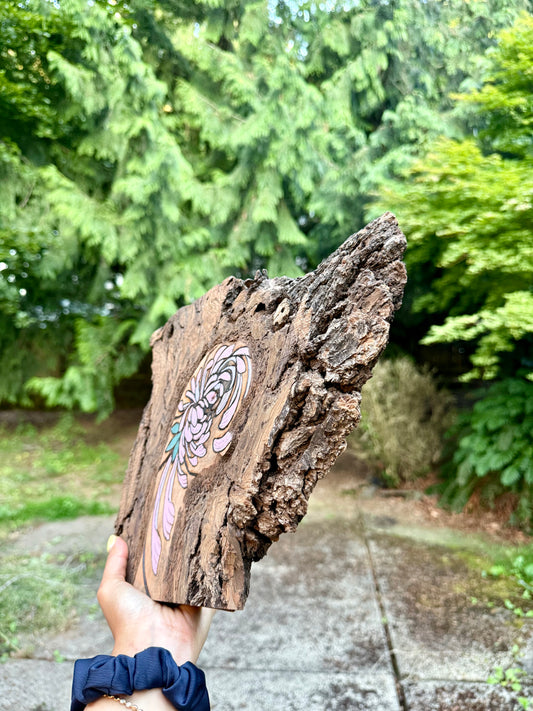 Live Edge Chrysanthemum - with the trees