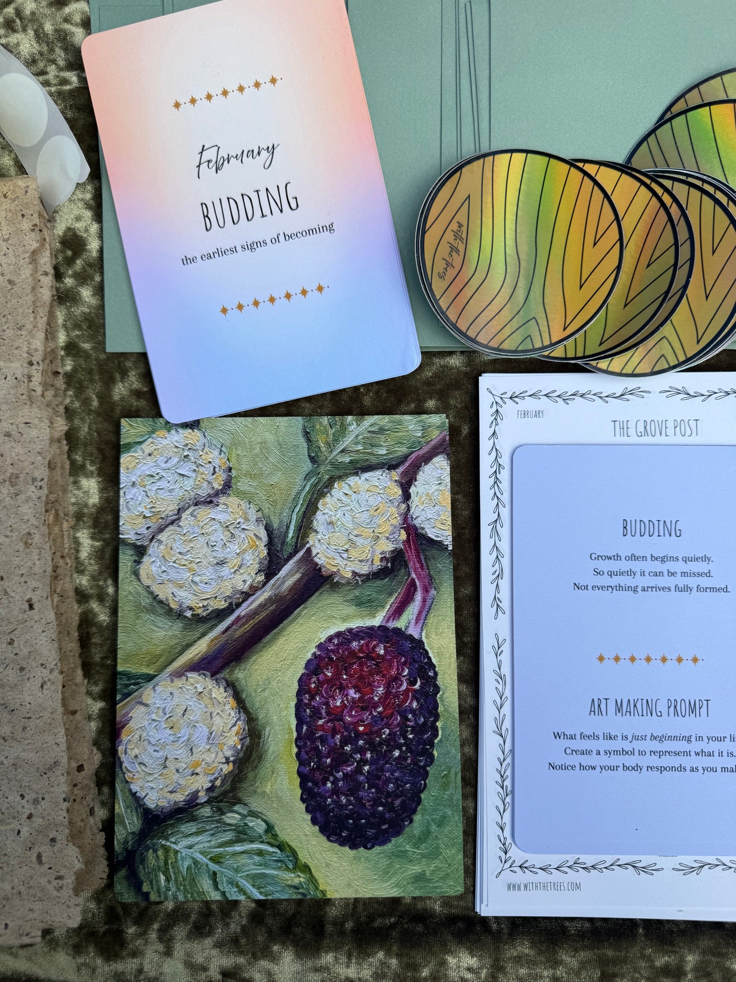 Catch Up on February's Print - with the trees