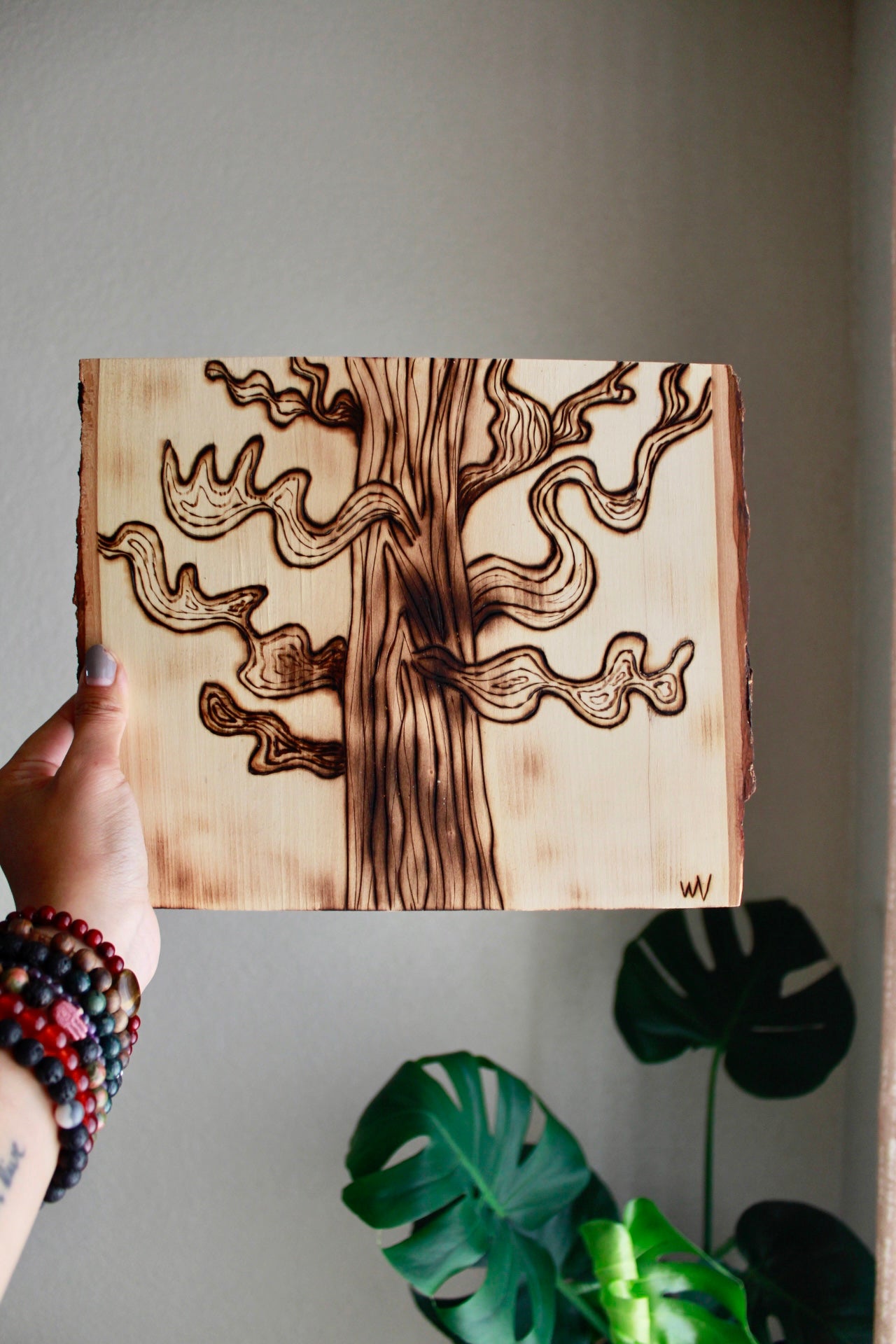 wavy tree - with the trees