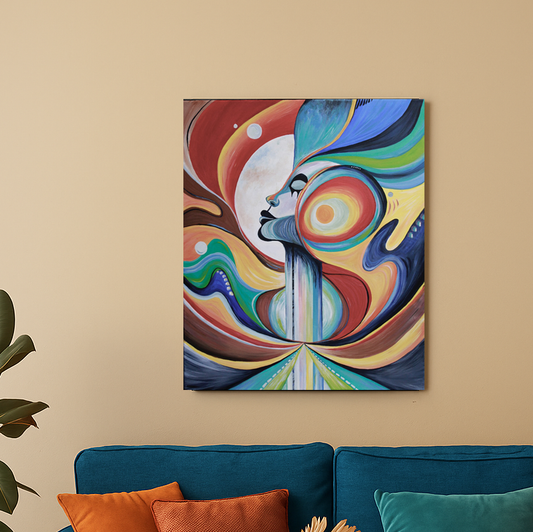 Original "Multidimensional" Painting - with the trees