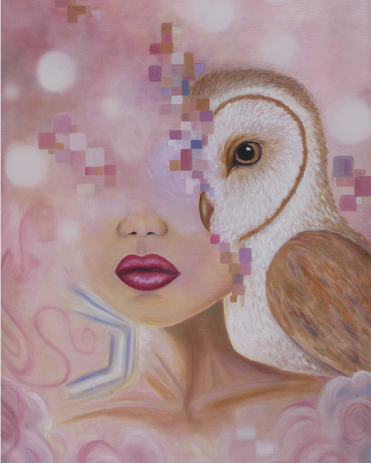 "whole in fragments" oil painting - with the trees