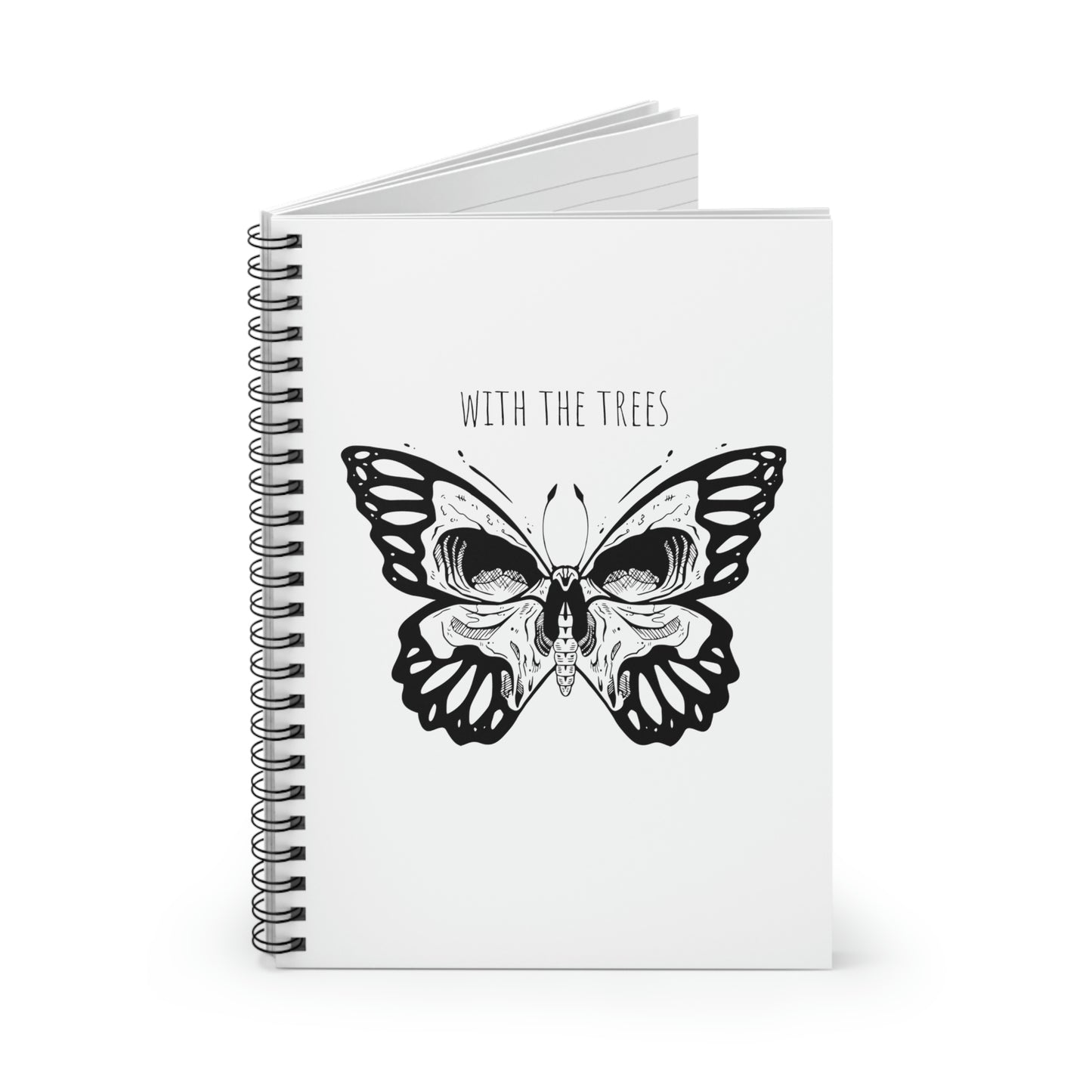 butterfly skull journal - With the tees