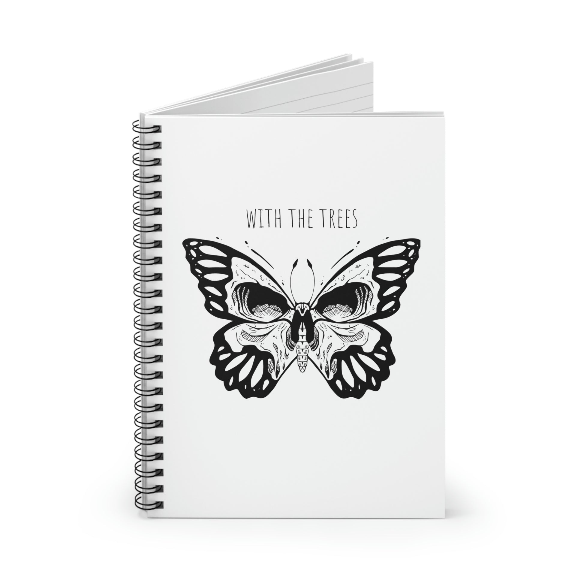 butterfly skull journal - With the tees