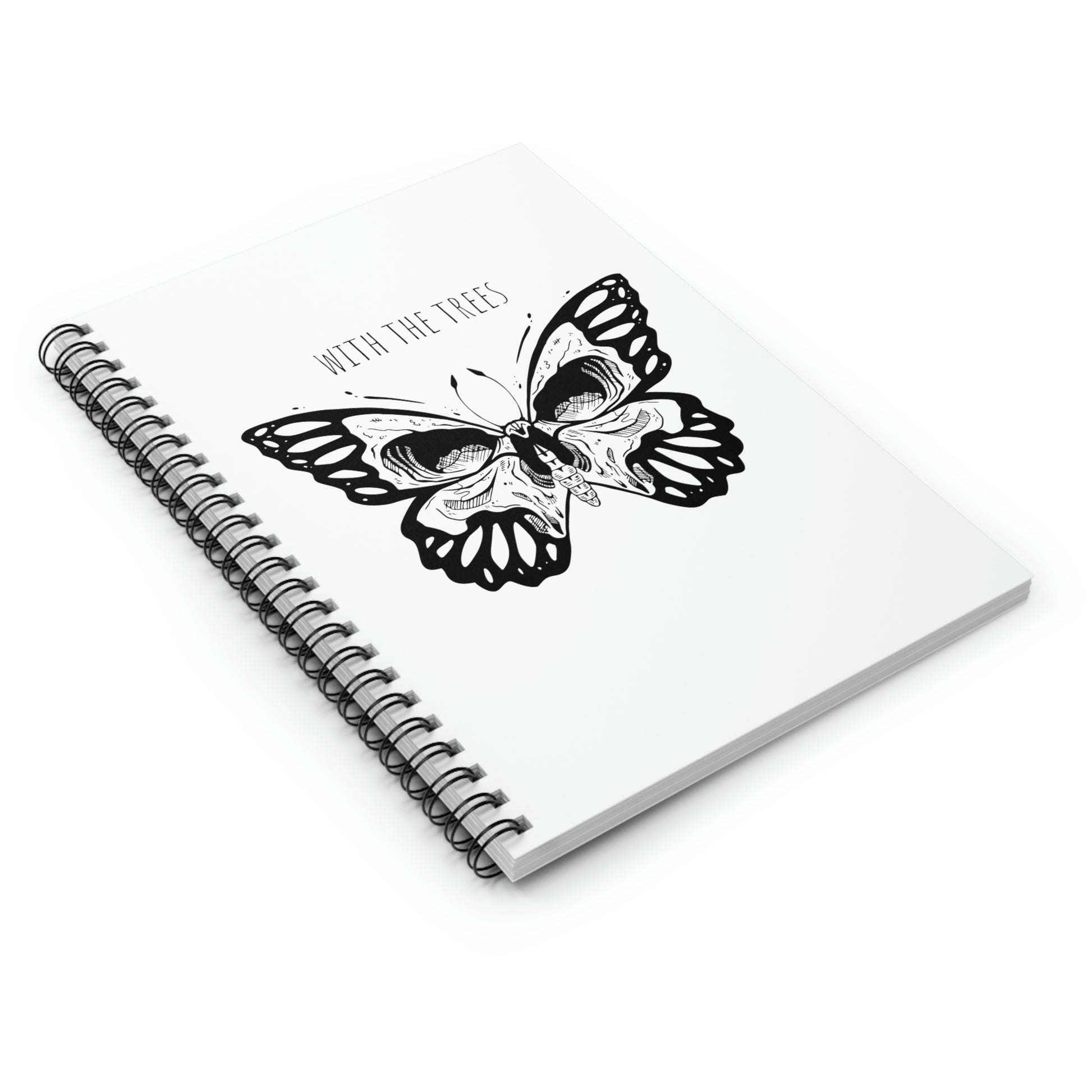 butterfly skull journal - With the tees