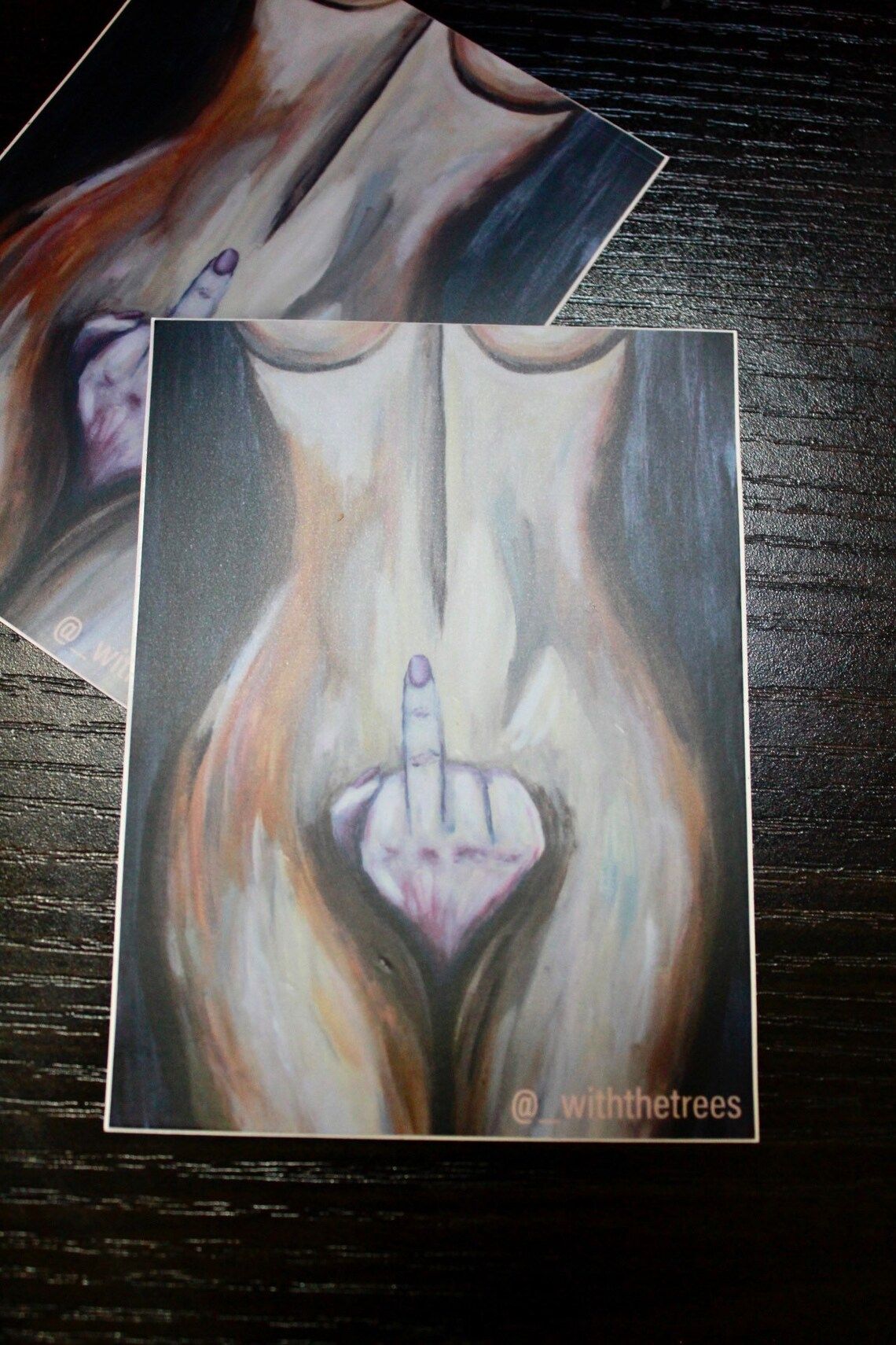 fuck off sticker - With the tees
