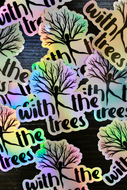 with the trees logo sticker - With the tees