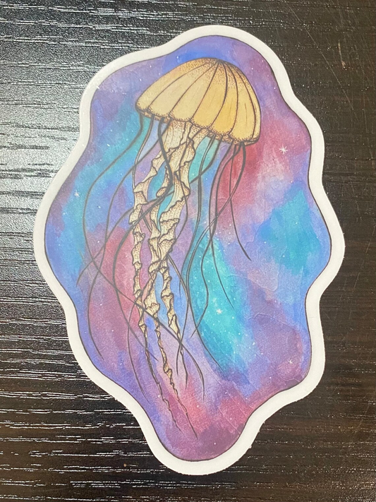jellyfish sticker - With the tees