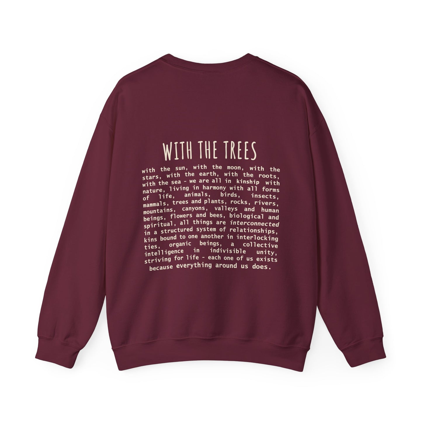 with the trees crewneck sweatshirt - with the trees