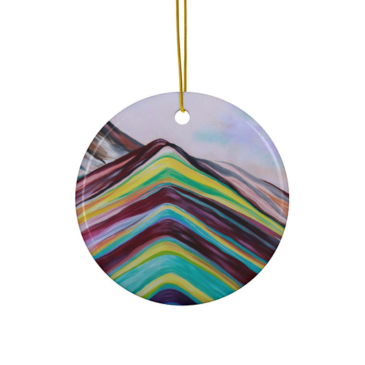Rainbow Mountains Ornament