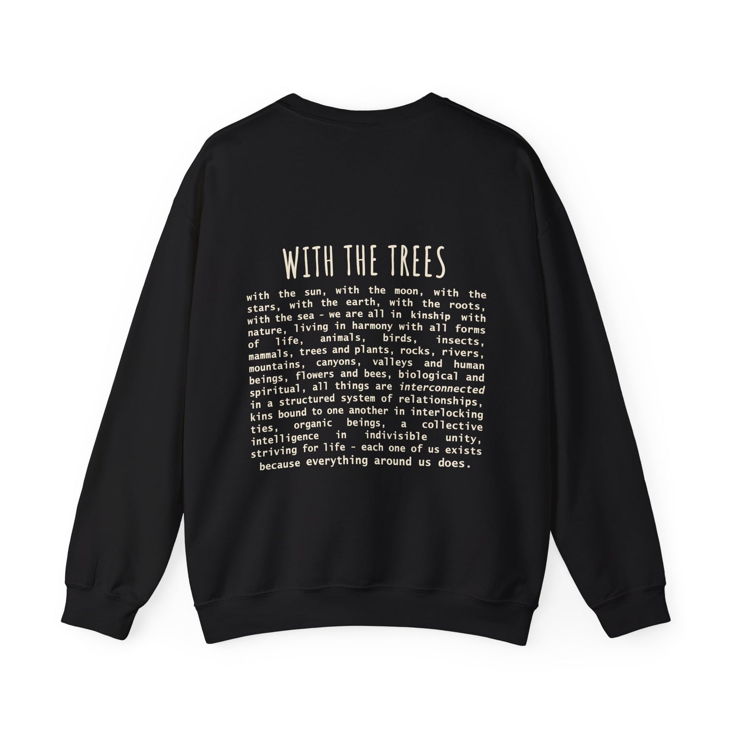 with the trees crewneck sweatshirt - with the trees