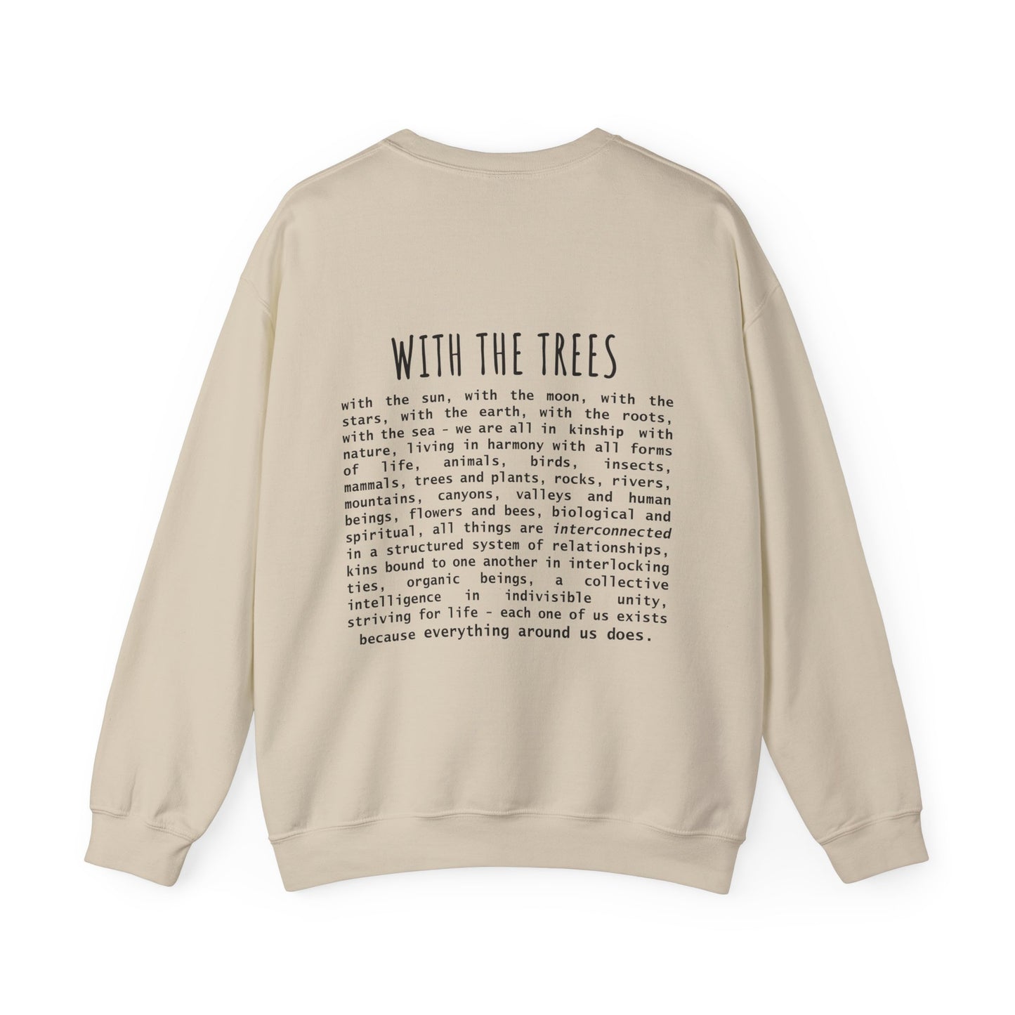with the trees crewneck sweatshirt - with the trees