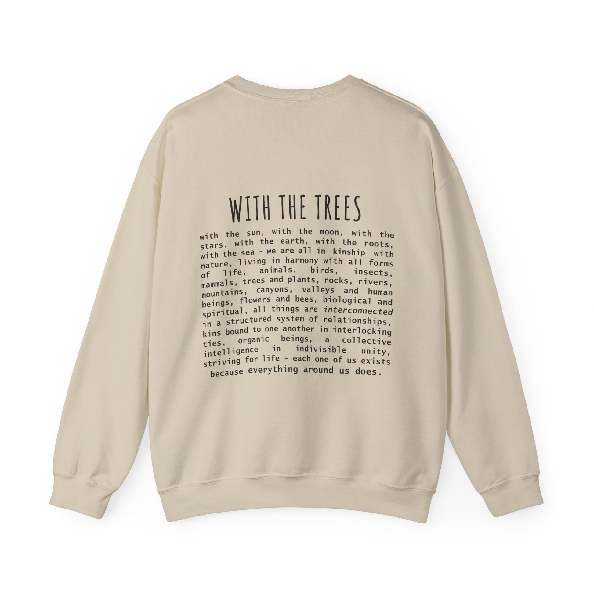 with the trees crewneck sweatshirt - with the trees