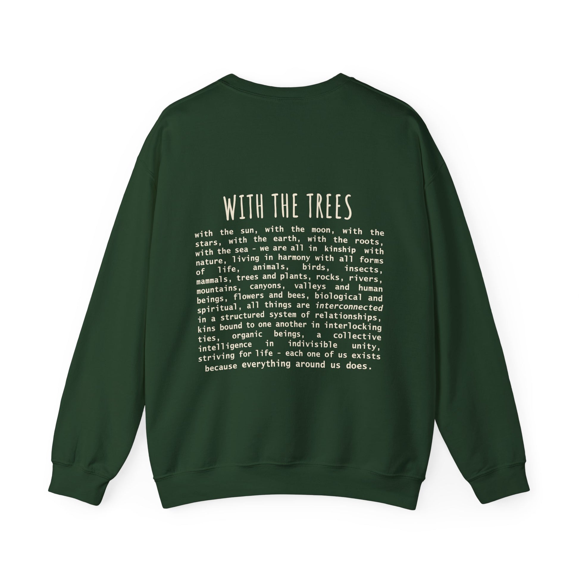 with the trees crewneck sweatshirt - with the trees