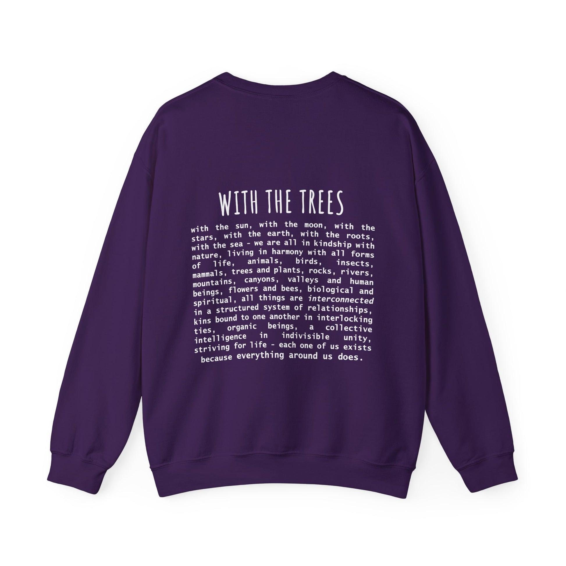 with the trees crewneck sweatshirt - with the trees