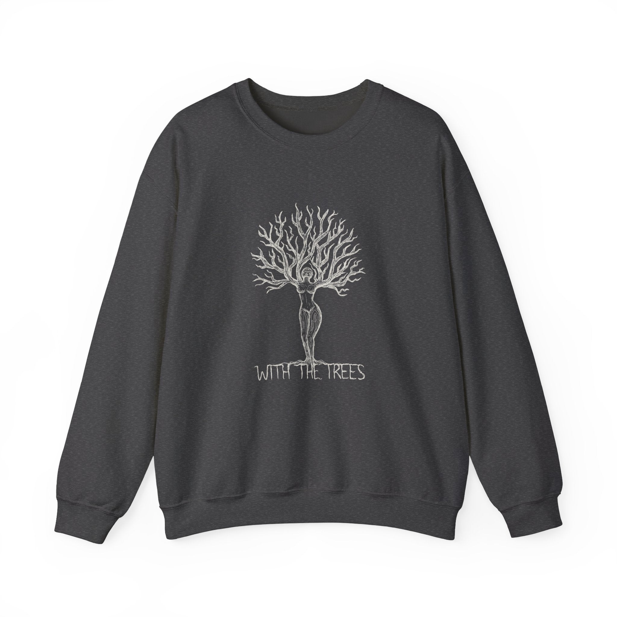 tree woman crewneck sweatshirt