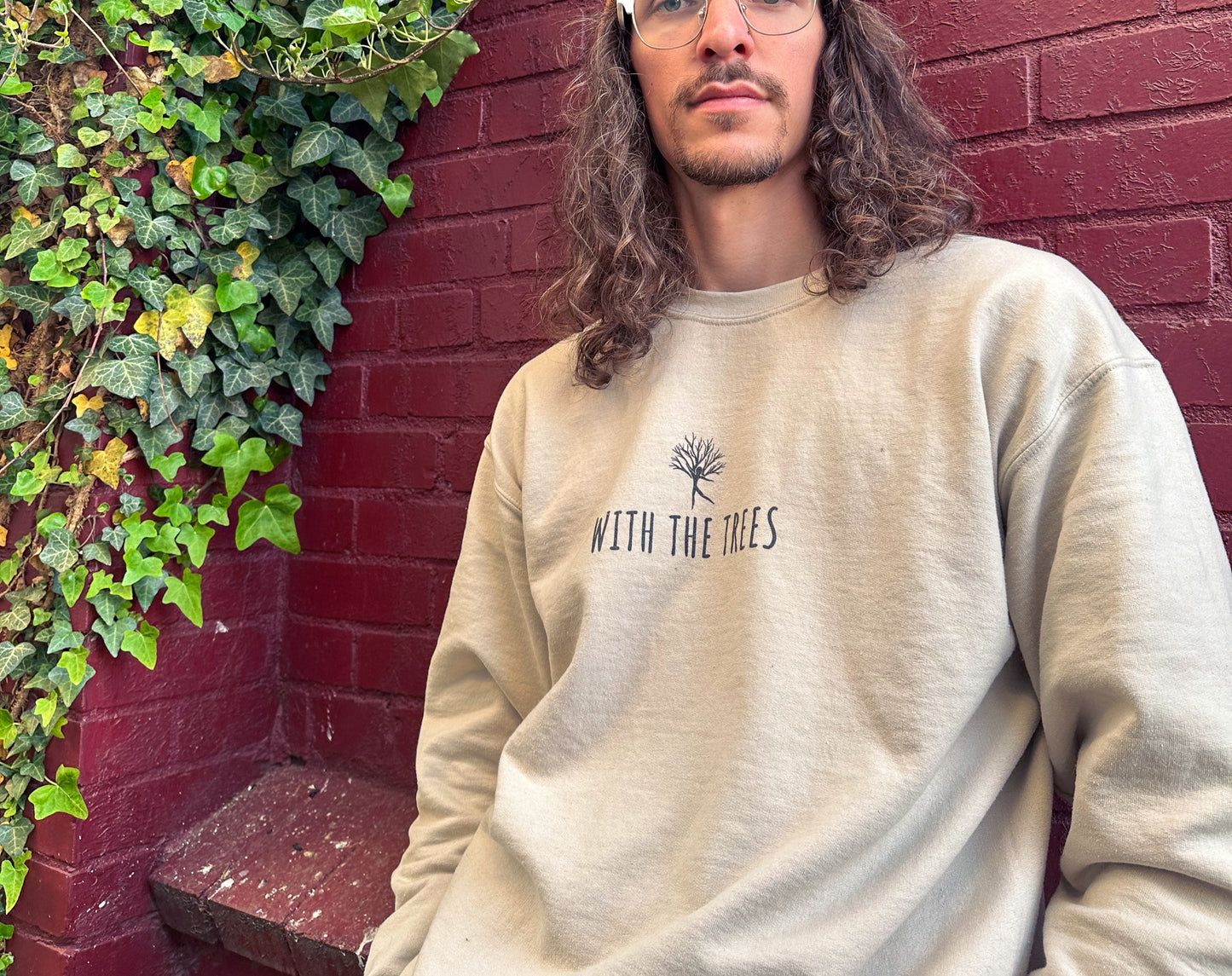 with the trees crewneck sweatshirt