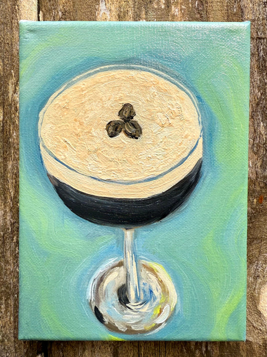 Espresso Martini 5x7 Original Oil