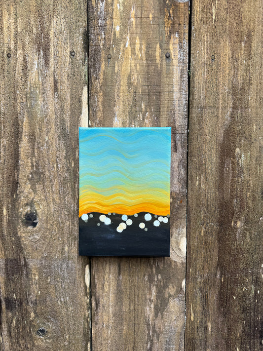 Sunset 5x7 Original Oil