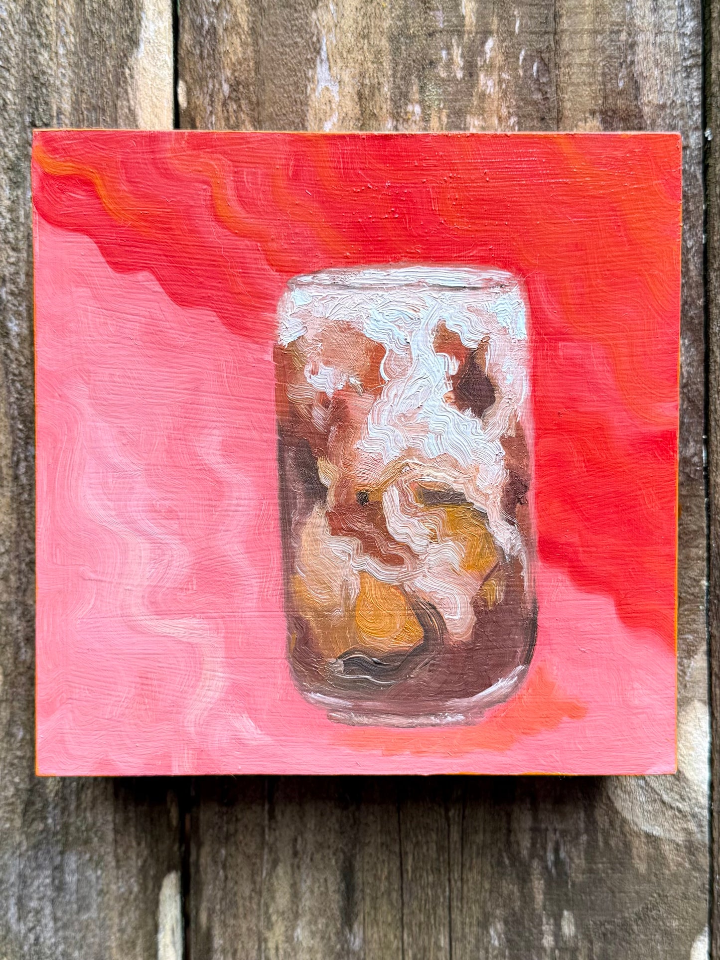 Iced Latte 6x6 Original Oil