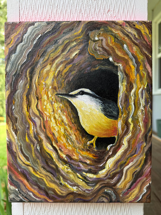 Woodpecker Original 8x10 - with the trees
