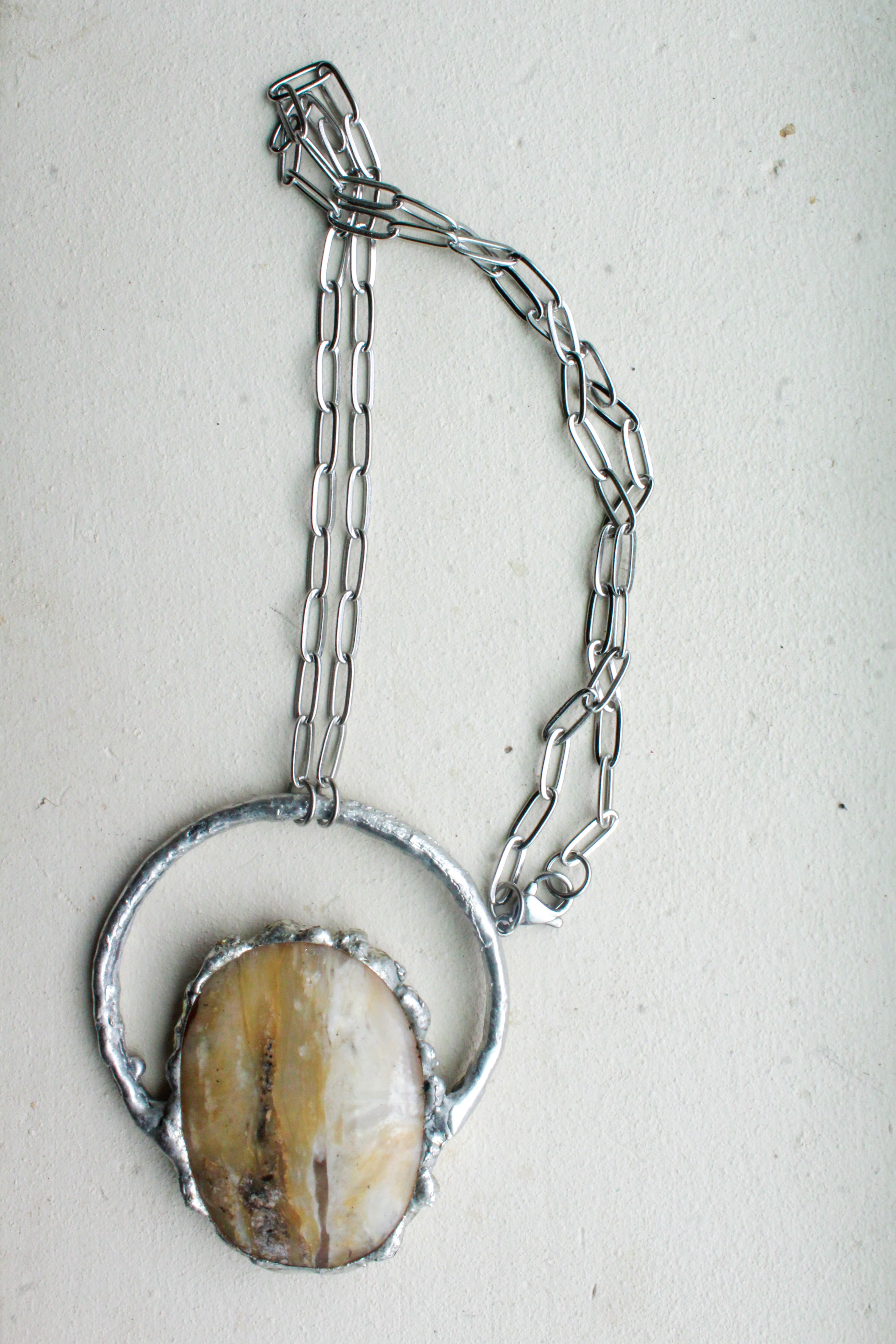 natural stone pendant - with the trees