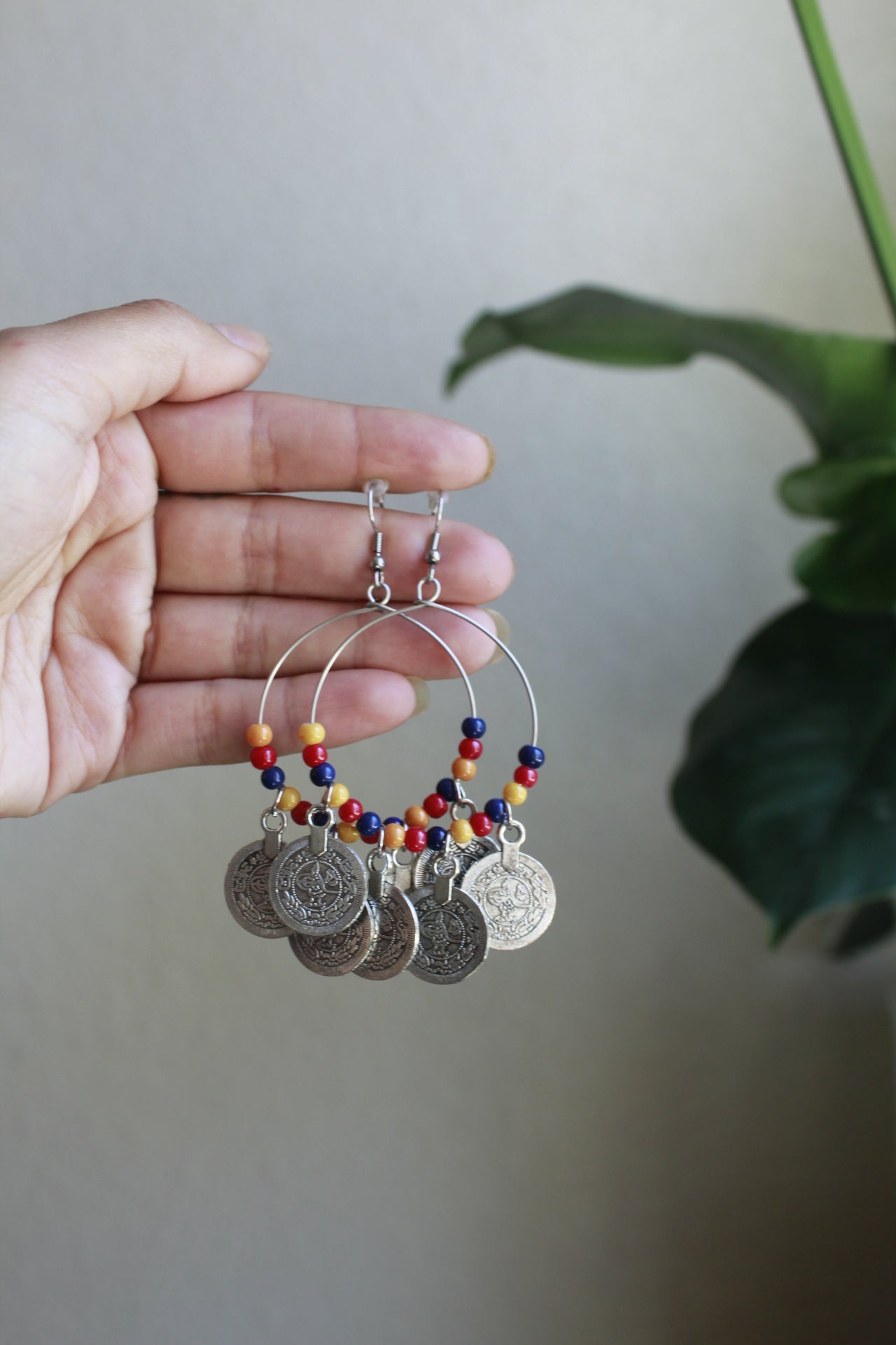 festive earrings - with the trees