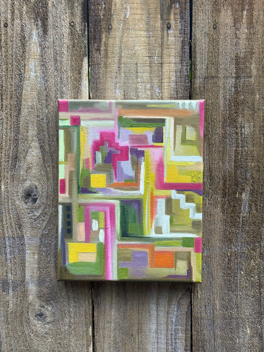 abstract lines painting