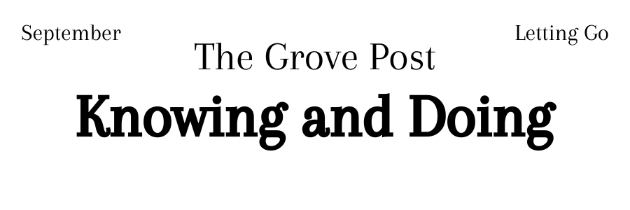 the grove post letting go label