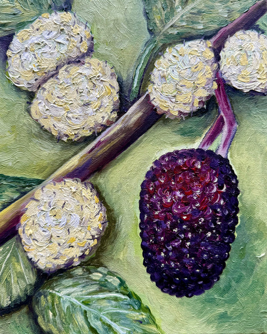 mulberry oil painting on canvas