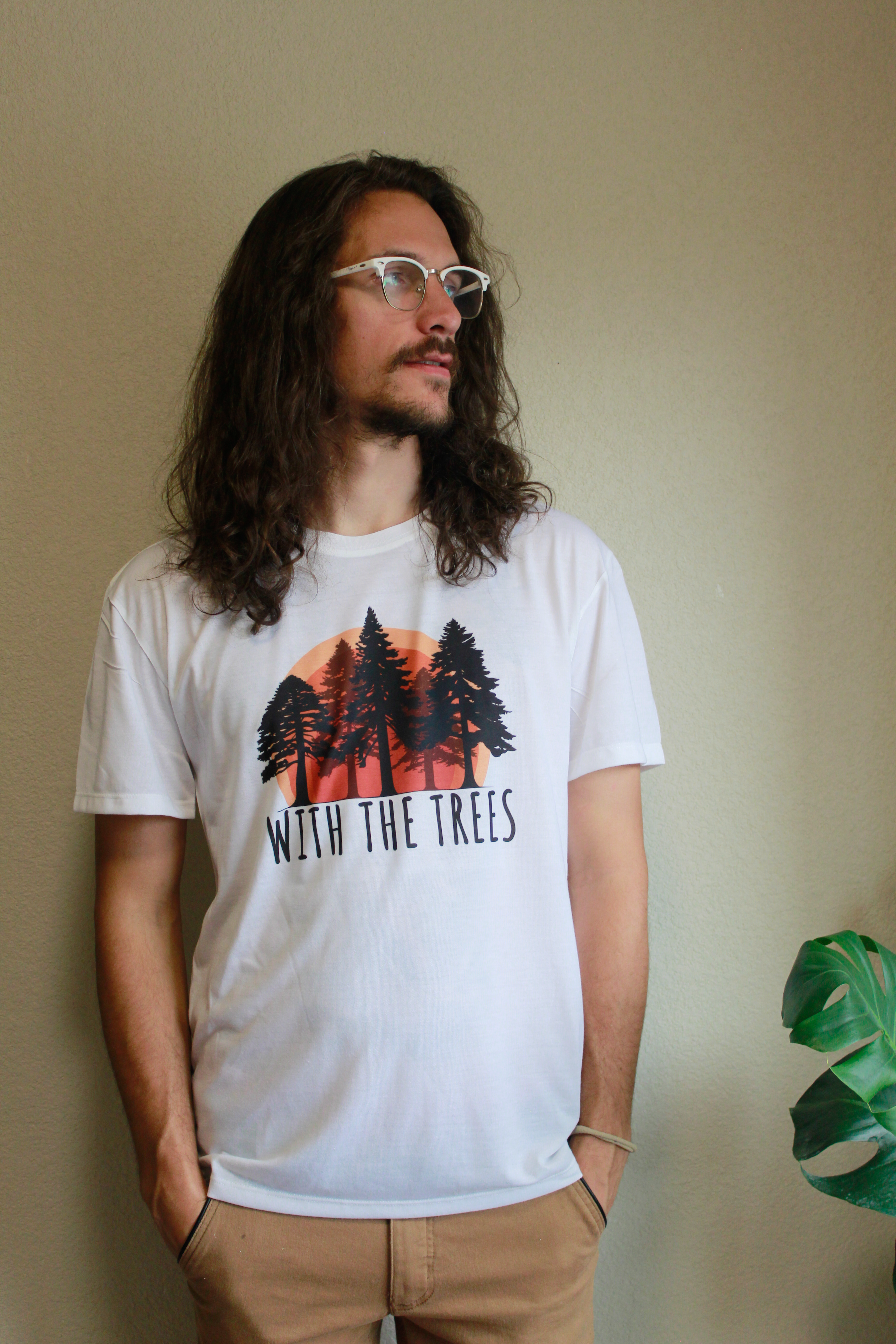sunset tee - with the trees