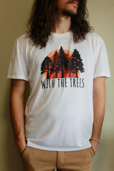 sunset tee - with the trees