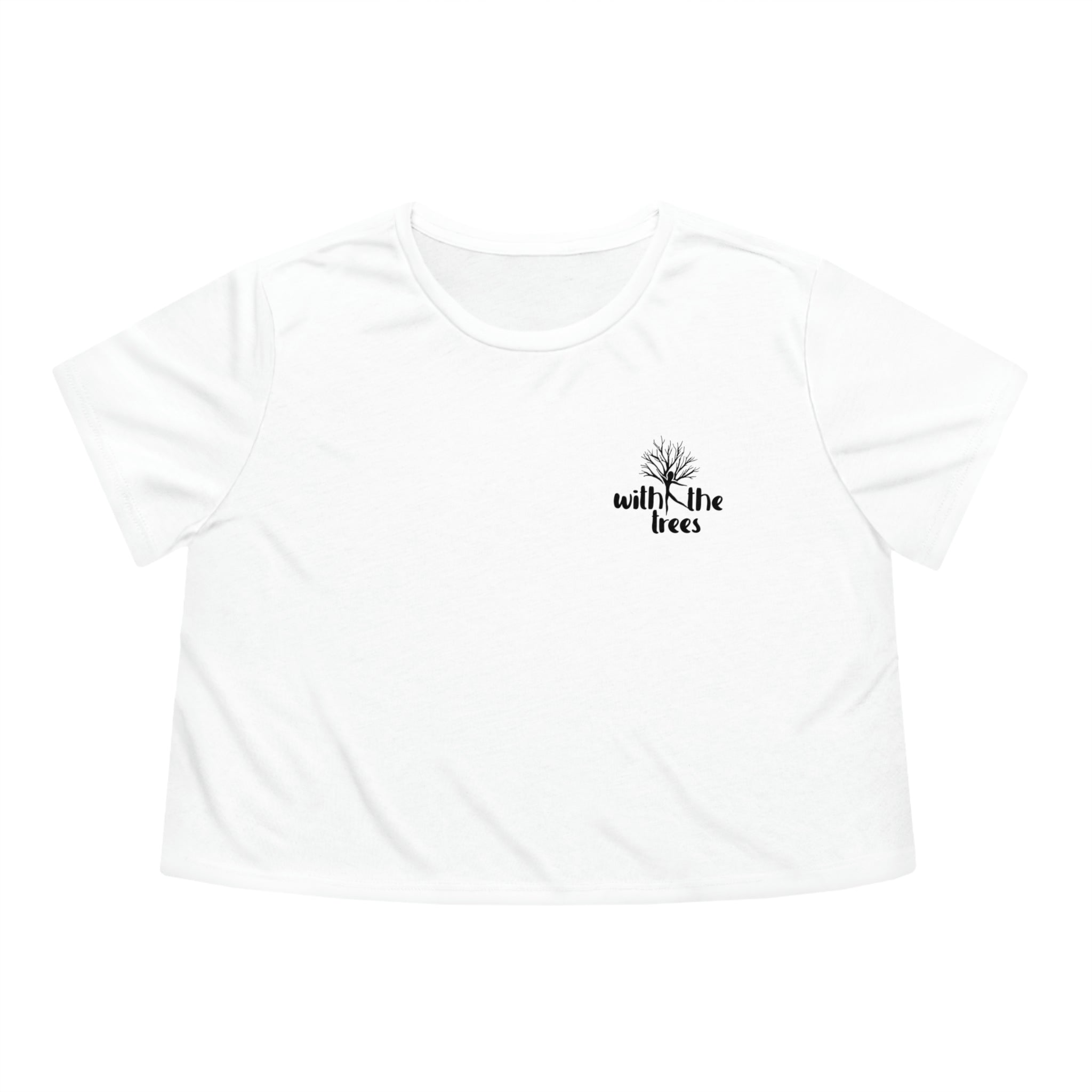 white with the trees cropped tee - With the tees