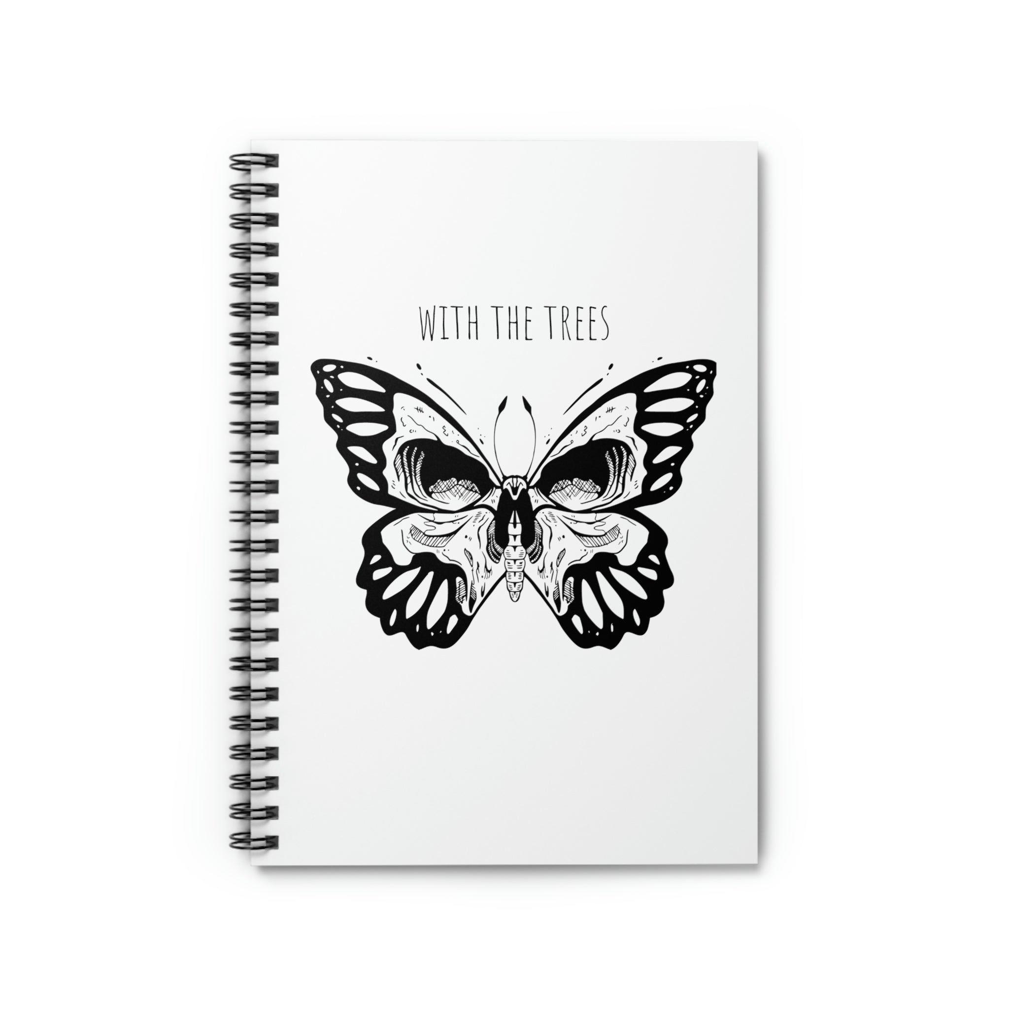 butterfly skull journal - With the tees