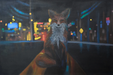 fox in the city 11x17 print - With the tees